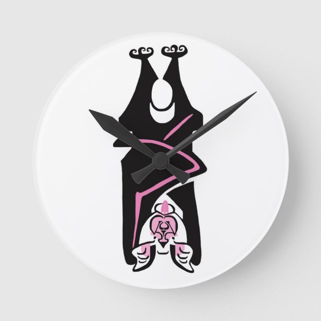 Original graphic - BAT Crazy - round clock (Front)