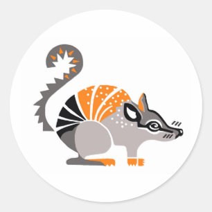 Original graphics - NUMBAT - Australia- Wildlife Classic Round Sticker