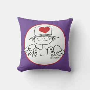 Original "Heart Fairy" Custom Purple Throw Pillow