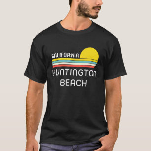 Original Huntington Beach Ca Retro Sunset Image No T-Shirt