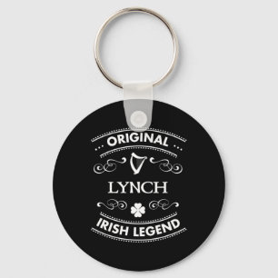 Original Irish Legend - Lynch Irish Family Name  Key Ring