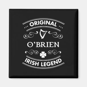 Original Irish Legend - O'brien Irish Family Name Magnet