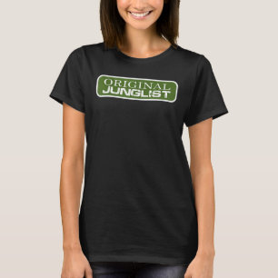 Original Junglist Drum and Bass DnB 90s Green Remi T-Shirt
