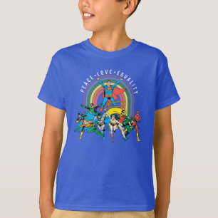 Original Justice League - Peace, Love, Equality T-Shirt