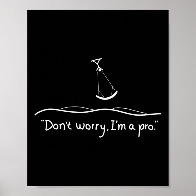 Original Kite Surfing Gift  Poster (Front)