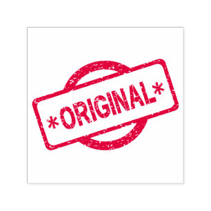 Original Logo Round Circle Brand Embossed Self-inking Stamp