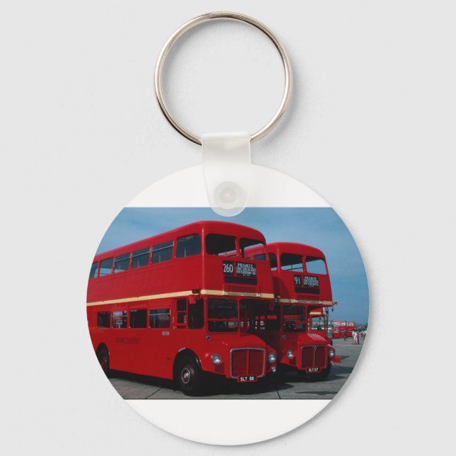 Original London ""Routemaster"" bus of 1954 Key Ring (Front)