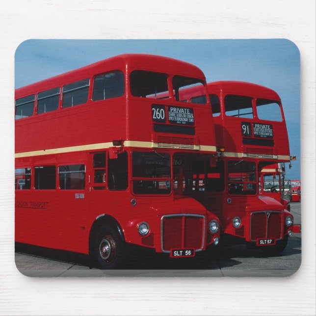 Original London ""Routemaster"" bus of 1954 Mouse Pad (Front)