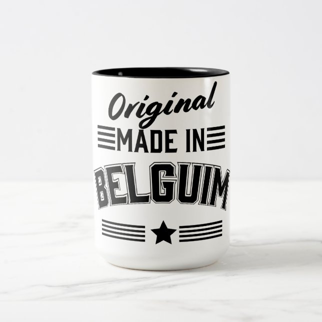 Original made in Belgium Two-Tone Coffee Mug (Center)