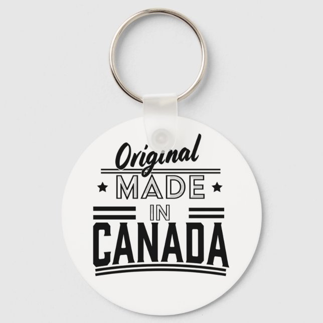 Original Made in Canada logo Key Ring (Front)