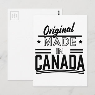 Original Made in Canada logo Postcard