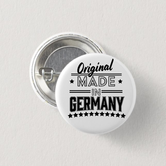 Original made in Germany 3 Cm Round Badge (Front & Back)