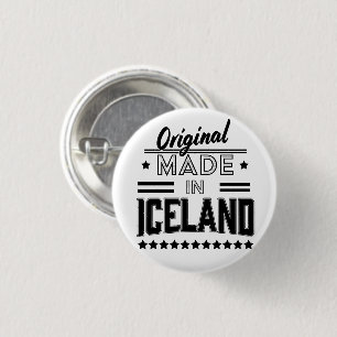 Original made in Iceland 3 Cm Round Badge