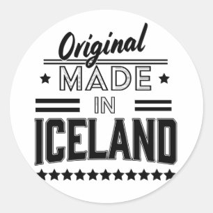 Original made in Iceland Classic Round Sticker