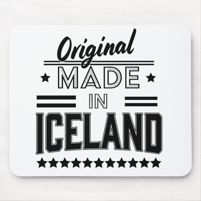 Original made in Iceland Mouse Pad (Front)