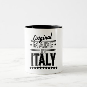 Original made in Italy logo Two-Tone Coffee Mug