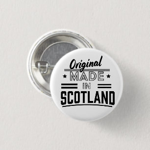 Original Made in Scotland retro logo 3 Cm Round Badge