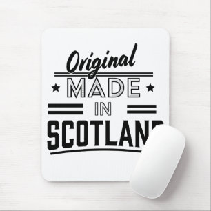 Original Made in Scotland retro logo Photo Print Mouse Pad