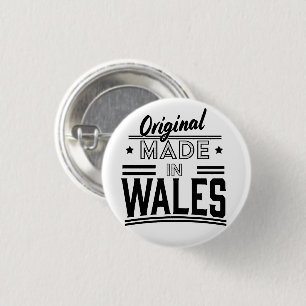 Original made in Wales 3 Cm Round Badge