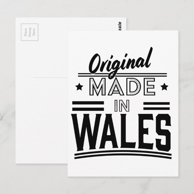 Original made in Wales Postcard (Front/Back)