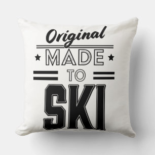 Original Made to Ski logo Cushion
