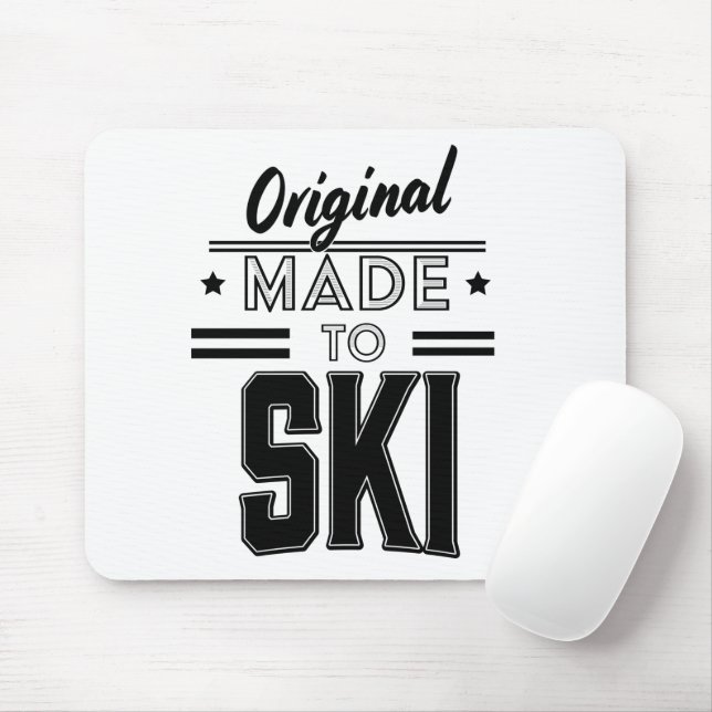 Original Made to Ski logo Mouse Pad (With Mouse)