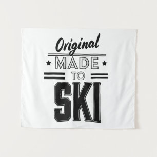 Original Made to Ski logo Mouse Pad Tapestry