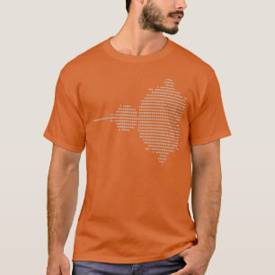 Original Mandelbrot Replica white on black T-Shirt