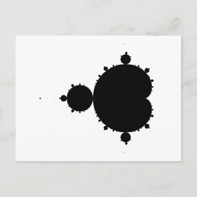 Original Mandelbrot Set 01 - Fractal Postcard (Front)