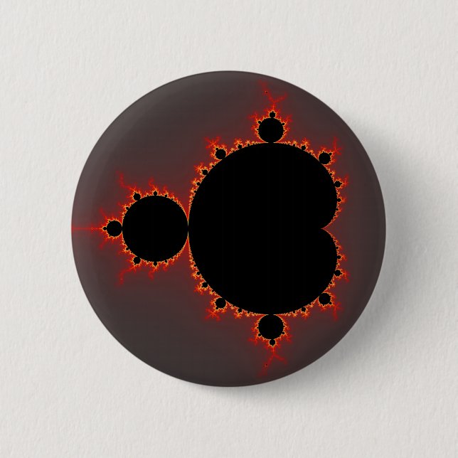 Original Mandelbrot Set - Fractal 6 Cm Round Badge (Front)