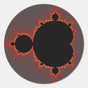Original Mandelbrot Set - Fractal Classic Round Sticker