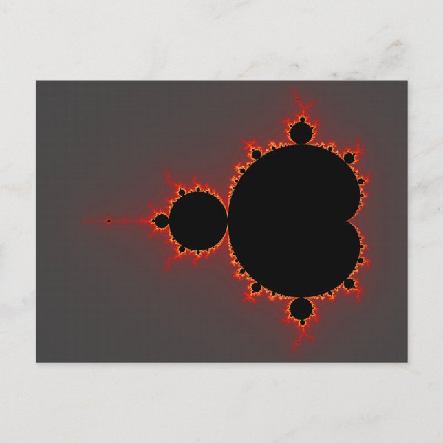 Original Mandelbrot Set - Fractal Postcard (Front)