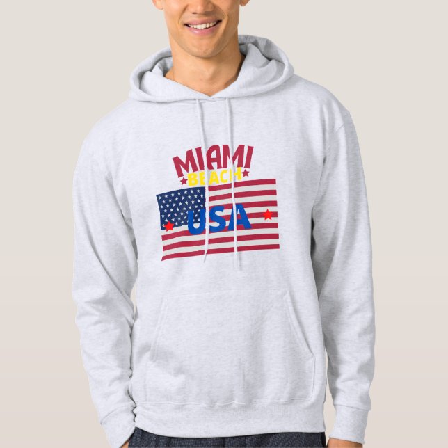 Original Miami Beach USA | True Classic Premium  Hoodie (Front)