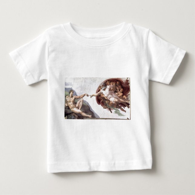 Original Michelangelo paint in sistin chapel Rome Baby T-Shirt (Front)