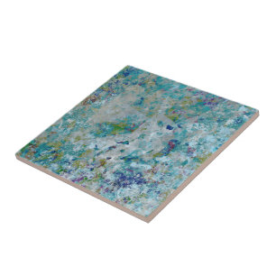 Original Modern One Of A Kind Abstract Art Design Ceramic Tile