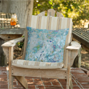 Original Modern One Of A Kind Abstract Art Design Cushion