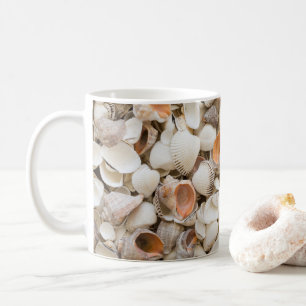 Original nature pattern Seashell style background Coffee Mug