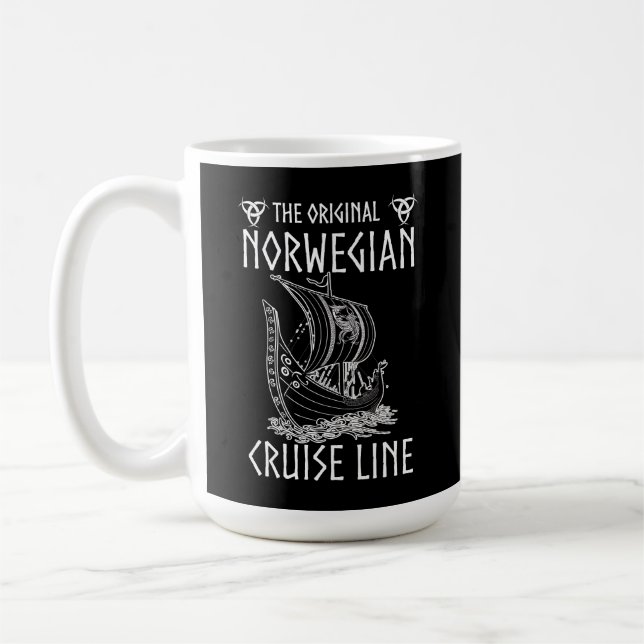 Original Norwegian Cruise Line - Nostalgic Voyage  Coffee Mug (Left)