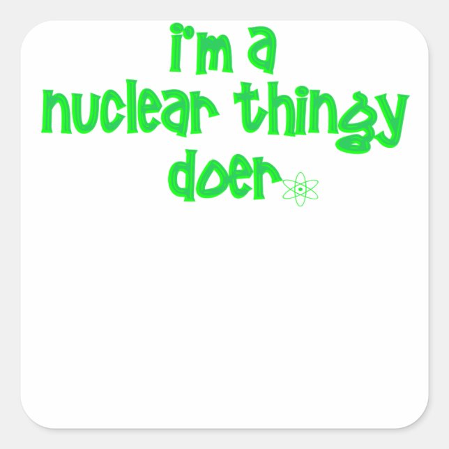 Original Nuclear Design Square Sticker (Front)