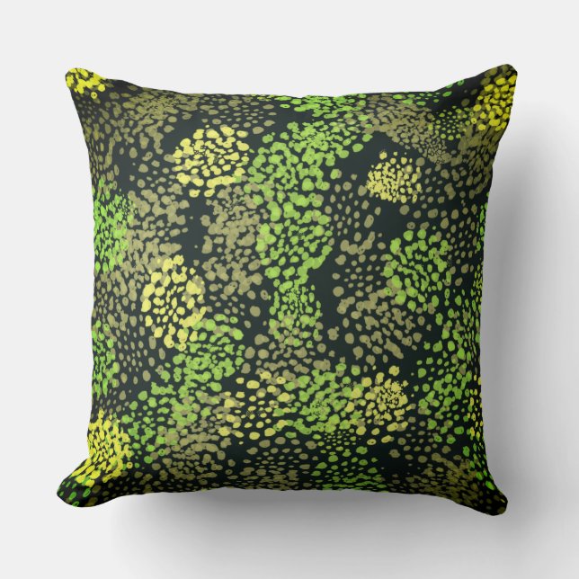 Original Oil Spot Throw Pillow (Front)