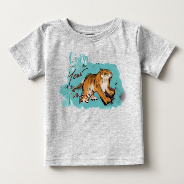 Original painting Chinese Tiger Year New Baby 2022 T-Shirt (Front)