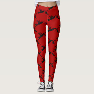 Original Painting  Horse Chinese New Year L1 Leggings