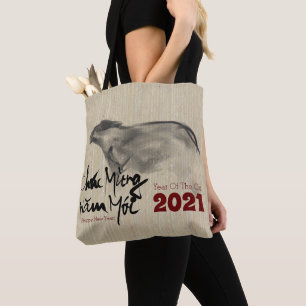 Original Painting OX Vietnamese New Year 2021 AoTB Tote Bag