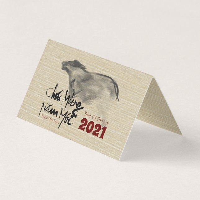 Original Painting OX Vietnamese New Year 2021 pack (Front)