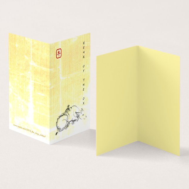 Original painting Water Buffalo Child Ox Year PFC (Inside and Outside)