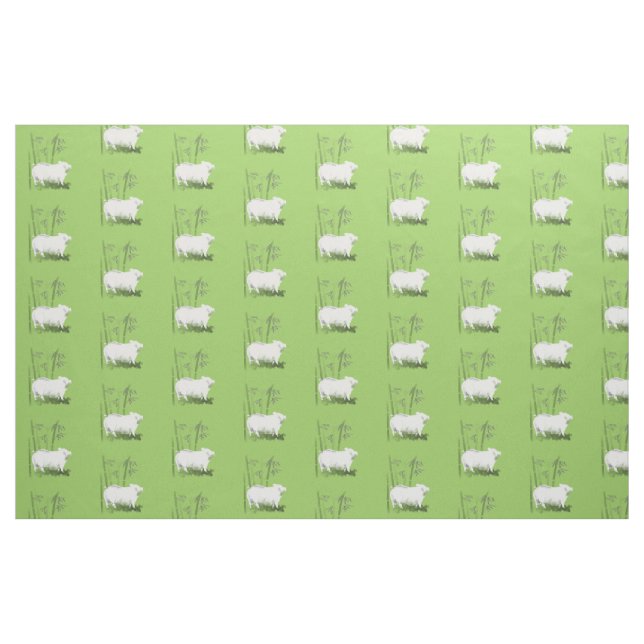Original Pig and Bamboos choose colour 2 Fabric (Fat Quarter)