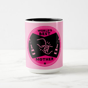 Original Pink Best Mother In The World Mug