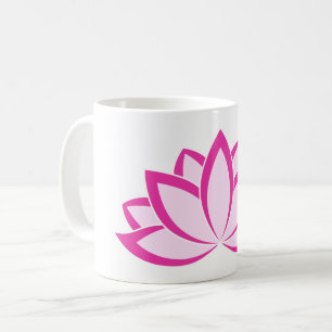 Original Pink Buddhist Symbol Lotus flower Coffee Mug