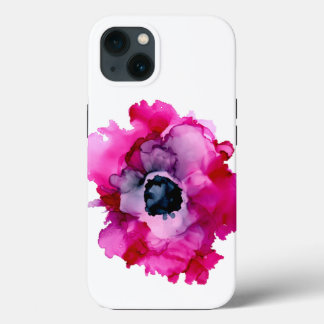 Original pink peony iphone case