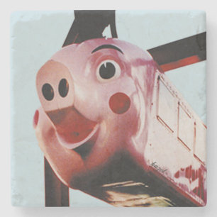 Original Pink Pig Rich's Atlanta Landmark Coaster